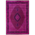 Overdyed Hand Knotted Wool Modern Contemporary Purple Area Rug 10 0 X 14 2