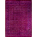 Overdyed Hand Knotted Wool Modern Contemporary Purple Area Rug 10 2 X 13 10