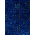 Overdyed Hand Knotted Wool Modern Contemporary Purple Area Rug 10 6 X 14 2