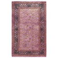 Overdyed Hand Knotted Wool Modern Contemporary Purple Area Rug 3 2 X 5 1