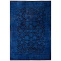 Overdyed Hand Knotted Wool Modern Contemporary Purple Area Rug 6 2 X 9 0