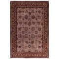 Overdyed Hand Knotted Wool Modern Contemporary Purple Area Rug 6 2 X 9 1