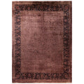 Overdyed Hand Knotted Wool Modern Contemporary Purple Area Rug 8 2 X 10 5