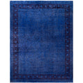 Overdyed Hand Knotted Wool Modern Contemporary Purple Area Rug 9 10 X 13 1