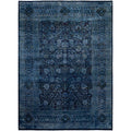 Overdyed Hand Knotted Wool Modern Contemporary Purple Area Rug 9 1 X 12 6