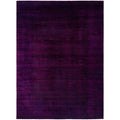 Overdyed Hand Knotted Wool Modern Contemporary Purple Area Rug 9 2 X 11 10