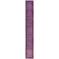 Overdyed Hand Knotted Wool Modern Contemporary Purple Runner 2 5 X 17 10