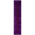 Overdyed Hand Knotted Wool Modern Contemporary Purple Runner 2 7 X 12 2