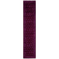 Overdyed Hand Knotted Wool Modern Contemporary Purple Runner 2 7 X 12 2