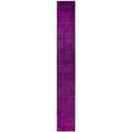 Overdyed Hand Knotted Wool Modern Contemporary Purple Runner 2 7 X 20 1