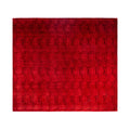 Overdyed Hand Knotted Wool Modern Contemporary Red Area Rug 10 0 X 10 3