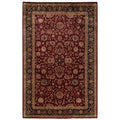 Overdyed Hand Knotted Wool Modern Contemporary Red Area Rug 4 9 X 7 6