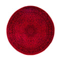 Overdyed Hand Knotted Wool Modern Contemporary Red Area Rug 8 1 X 8 3
