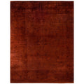 Overdyed Hand Knotted Wool Modern Contemporary Red Area Rug 9 2 X 11 8