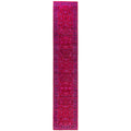 Overdyed Hand Knotted Wool Modern Contemporary Red Runner 2 6 X 14 0