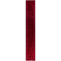 Overdyed Hand Knotted Wool Modern Contemporary Red Runner 2 7 X 18 2
