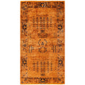 Overdyed Hand Knotted Wool Modern Contemporary Red Runner 3 2 X 5 10