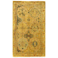 Overdyed Hand Knotted Wool Modern Contemporary Yellow Area Rug 2 8 X 4 6