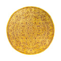 Overdyed Hand Knotted Wool Modern Contemporary Yellow Area Rug 8 1 X 8 1