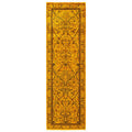 Overdyed Hand Knotted Wool Modern Contemporary Yellow Runner 2 0 X 6 8