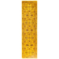 Overdyed Hand Knotted Wool Modern Contemporary Yellow Runner 2 7 X 10 1