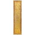 Overdyed Hand Knotted Wool Modern Contemporary Yellow Runner 2 7 X 11 3