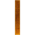 Overdyed Hand Knotted Wool Modern Contemporary Yellow Runner 2 7 X 17 10