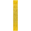 Overdyed Hand Knotted Wool Modern Contemporary Yellow Runner 2 7 X 18 4