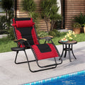 Phi Villa Oversize Xl Padded Zero Gravity Lounge Chair Wider Armrest Adjustable Recliner With Cup Holder Support 350 Lbs N A