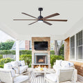 Oversized Ceiling Fan With 6 Speeds Remote Control