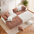 Oversized Cloud Chenille Modular Sectional Sofa With Deep Seating 4 Piece 6 Piece Living Room Set