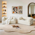Oversized Corduroy Convertible Floor Sofa With Bolsters Set Of 2