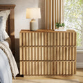 Oversized Solid Wood Nightstand With Drawers 31.5 Night Stand Side Table Bedside Table End Table For Bedroom Living Room