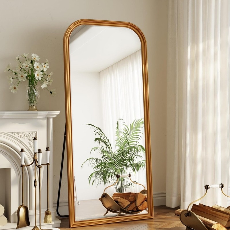 Oversized Vintage Floor Mirror Full Length Dressing Mirror Wall Mounted