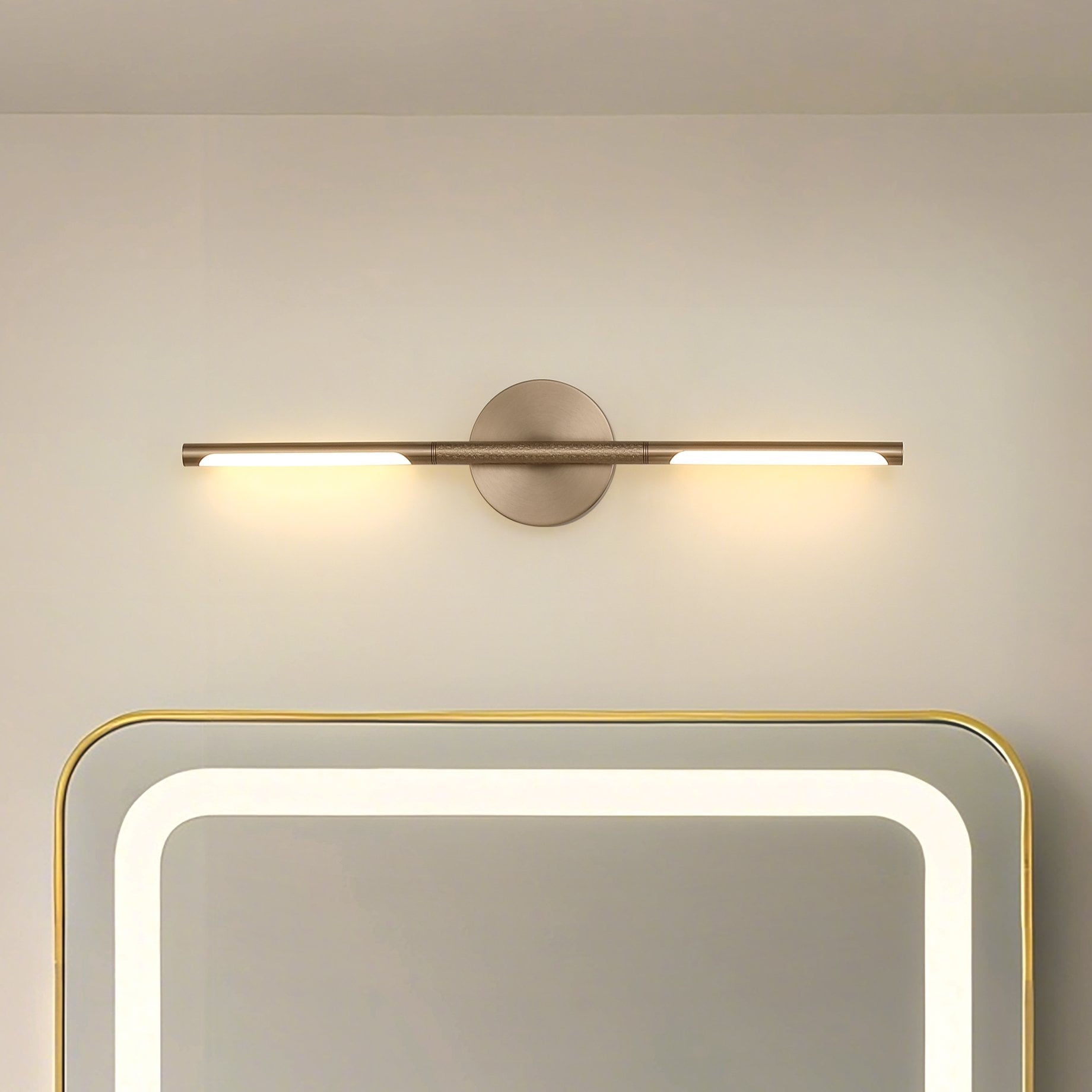 Overture 24 Inch 2 Light Champagne Gold 5Cct Led Vanity Light