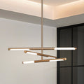 Overture 24 Inch 6 Light Champagne Gold 5Cct Led Chandelier L 24 X W 24 X H 5.5 X M H 62.25