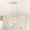 Overture 24 Inch 6 Light Polished Nickel 5Cct Led Chandelier L 24 X W 24 X H 5.5 X M H 62.25