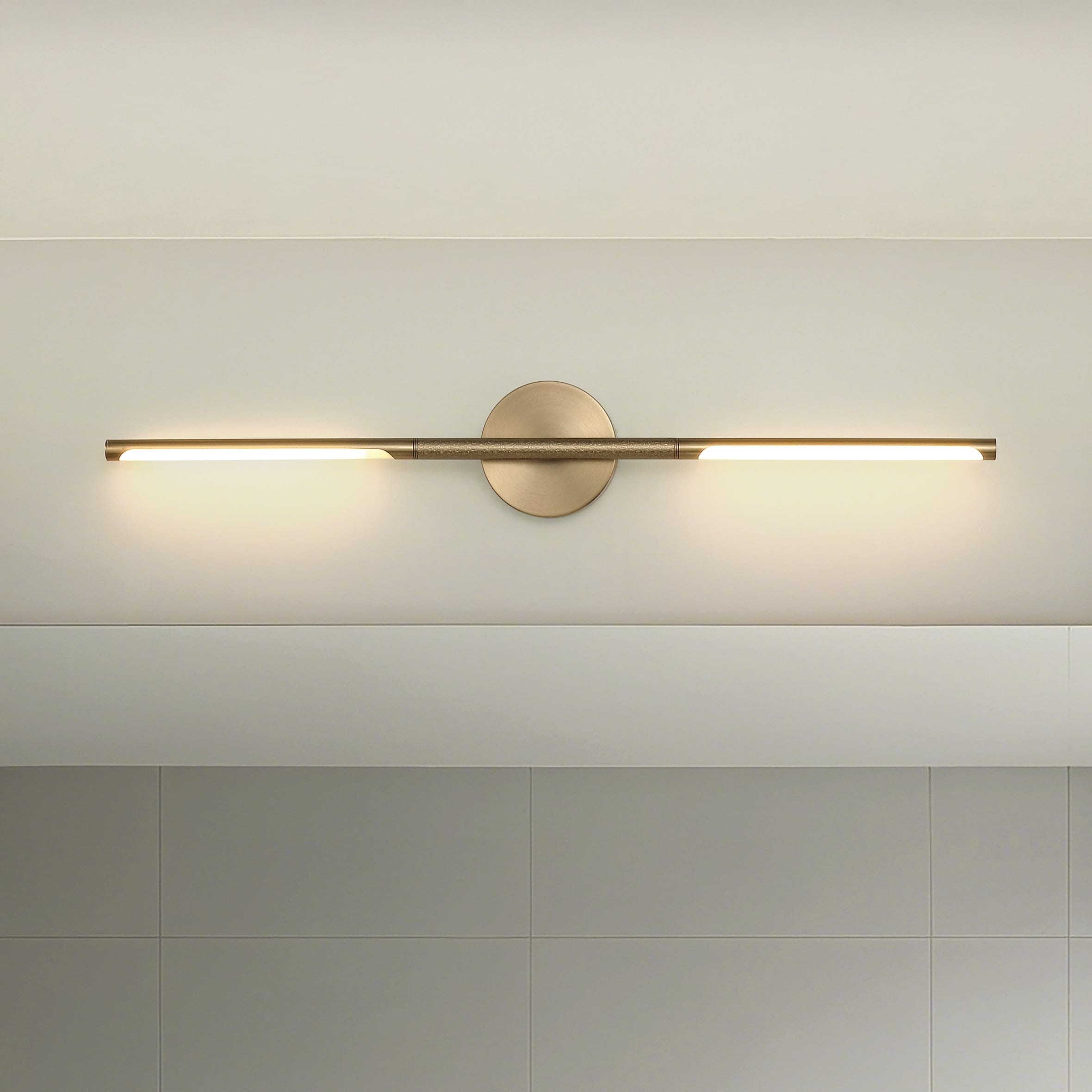 Overture 32 Inch 2 Light Champagne Gold 5Cct Led Vanity Light