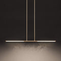 Overture 48 Inch 2 Light Champagne Gold 5Cct Led Linear Chandelier L 48 X W 0.75 X H 1.25 X M H 57.25