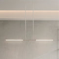 Overture 48 Inch 2 Light Polished Nickel 5Cct Led Linear Chandelier L 48 X W 0.75 X H 1.25 X M H 57.25