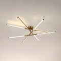 Overture 48 Inch 8 Light Champagne Gold 5Cct Led Chandelier L 48 X W 48 X H 7.5 X M H 64.25