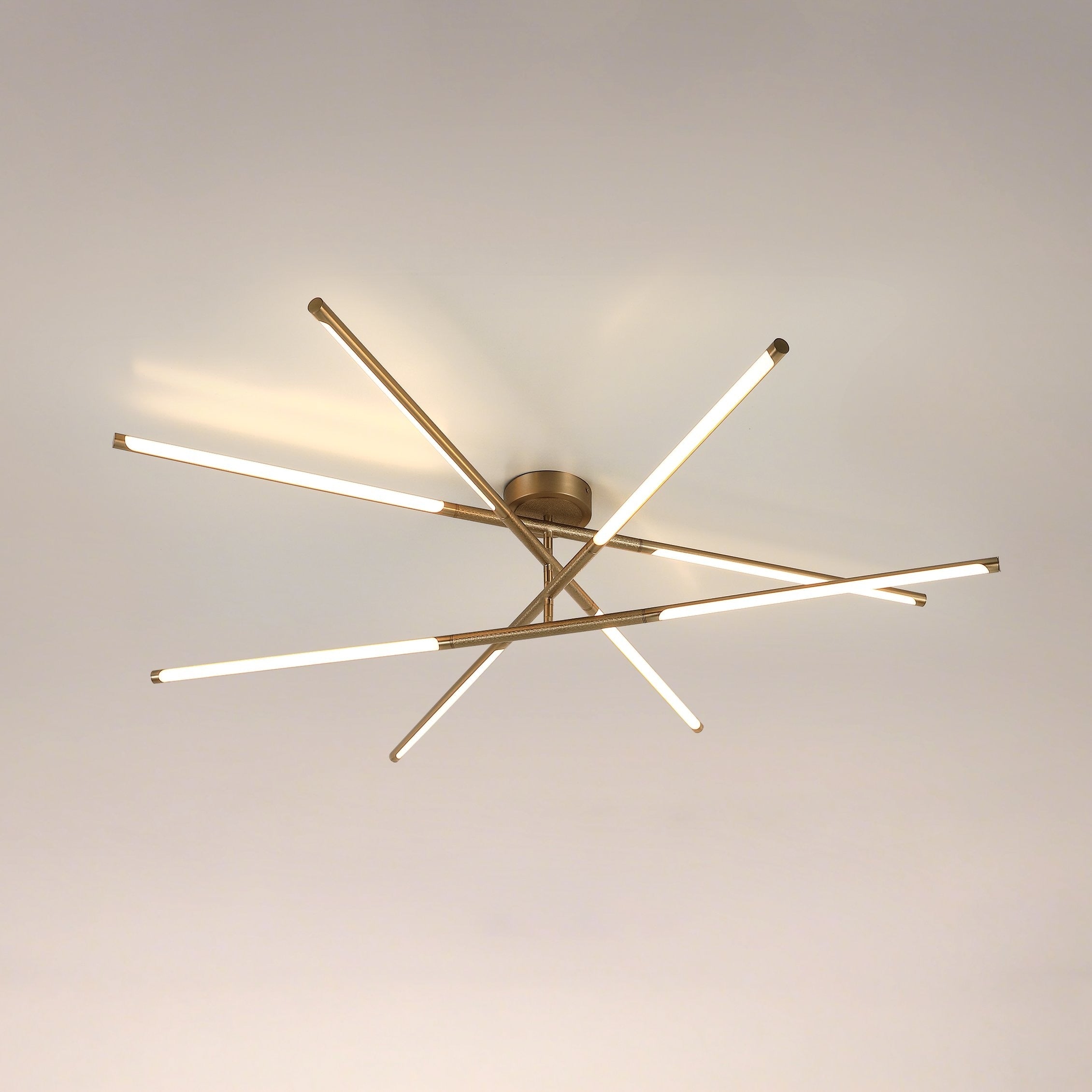 Overture 48 Inch 8 Light Champagne Gold 5Cct Led Chandelier L 48 X W 48 X H 7.5 X M H 64.25