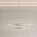 Overture 48 Inch 8 Light Polished Nickel 5Cct Led Chandelier L 48 X W 48 X H 7.5 X M H 64.25