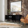 Handmade Butler Black Iron Industrial Chic Console Cabinet India