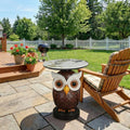 Owl Accent Table Animal Statue End Tables 8 X 10