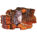 Owl Hand Crafted Intarsia Wood Art Wall Hanging 26 X 26 X 2.5 Inches
