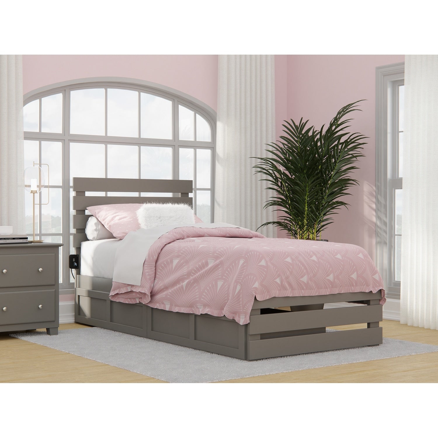 Oxford Bed With Footboard And Usb Turbo Charger With 2 Xl Drawers