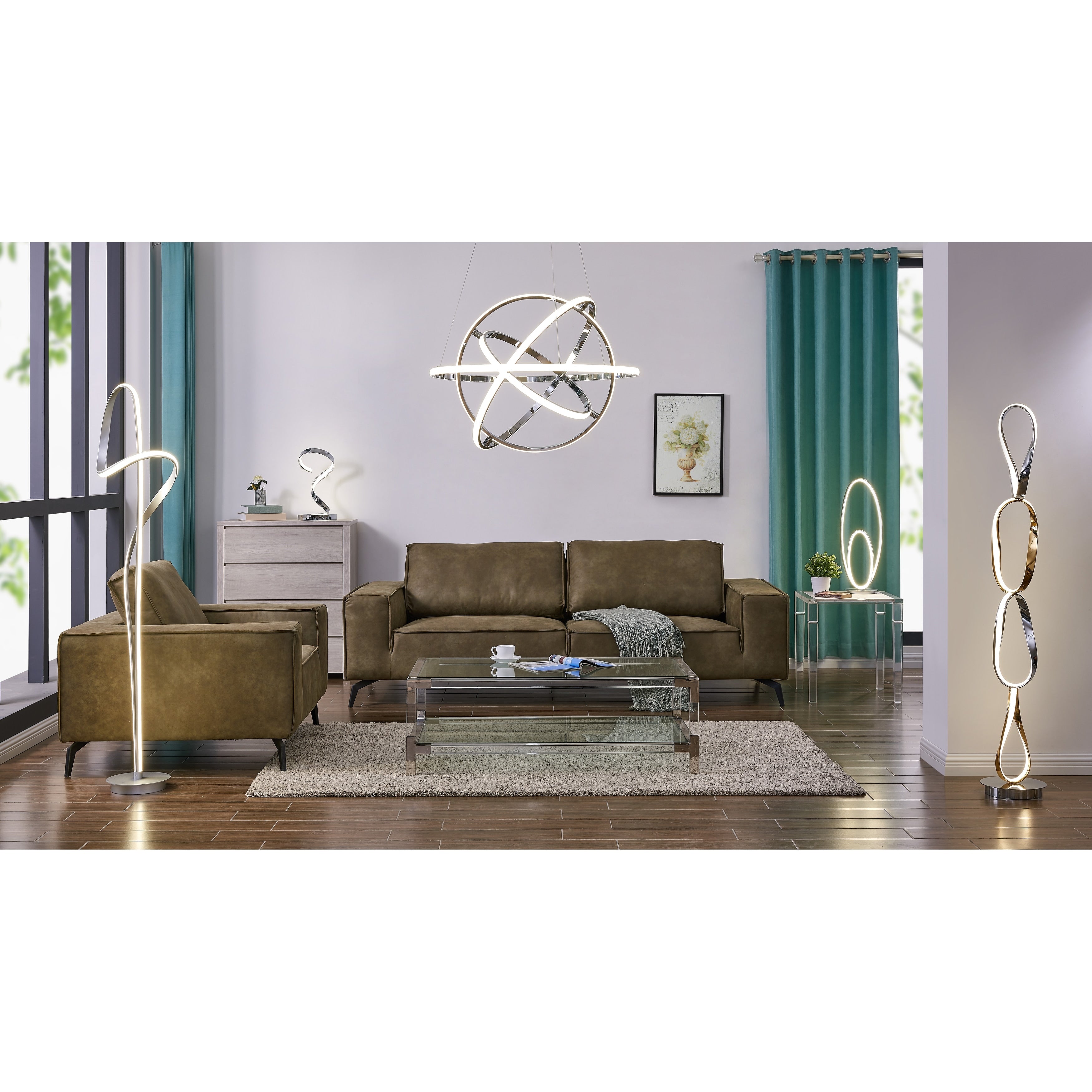 Oxford Led Chandelier Chrome