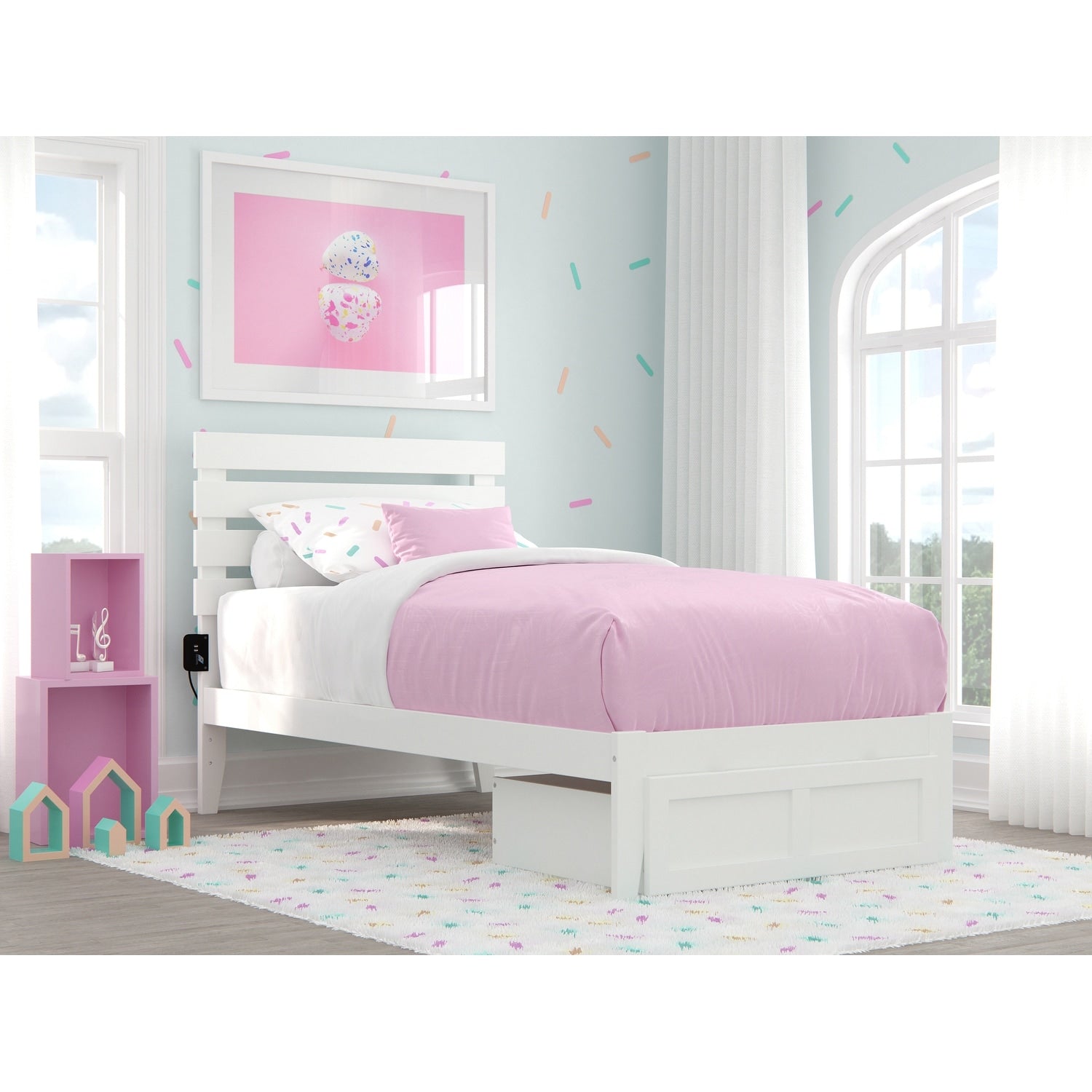 Oxford Bed With Foot Drawer