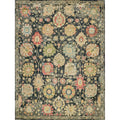 Oxford Hand Knotted Ghazni Wool Black Area Rug